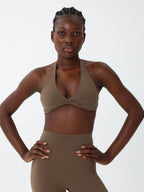 Front view showing twist-detail bust and soft CLOUD fabric.